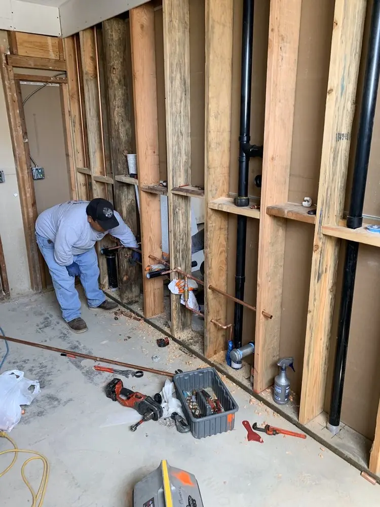 Commercial rough-in plumbing for Gas Line Repair in Bayonne